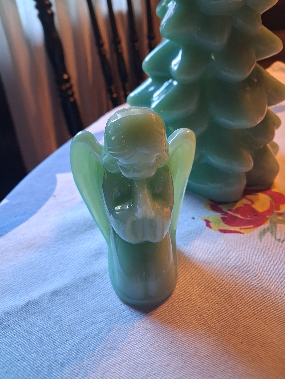 Jadeite Angel Figurine